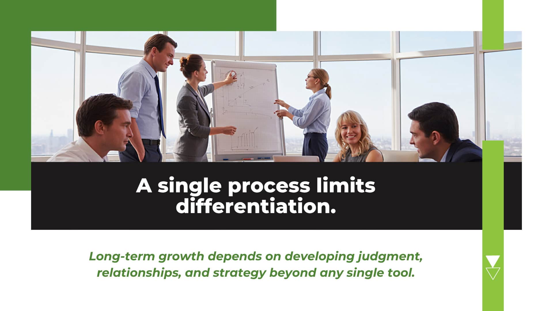 Broker presenting a commercial loan strategy